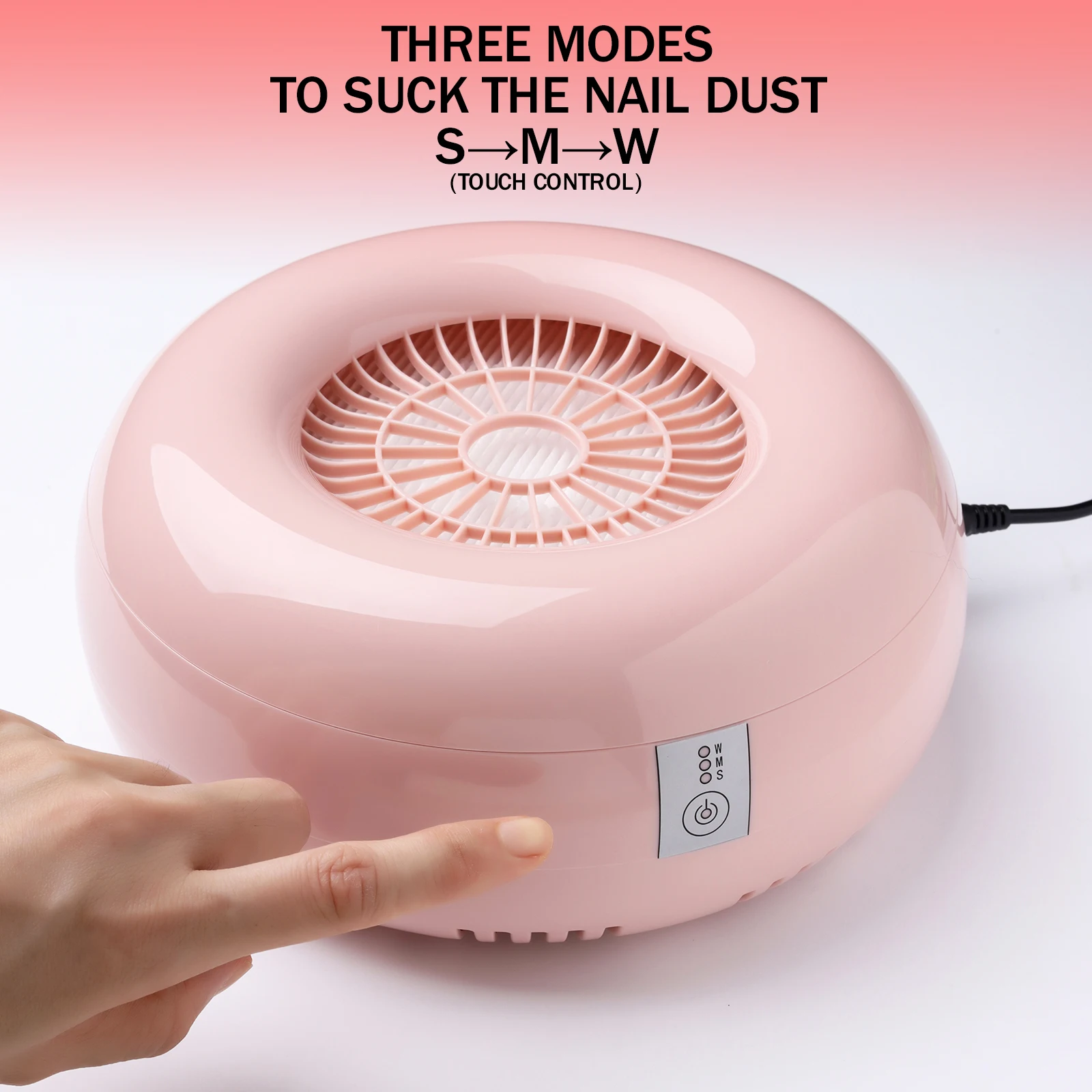Пылесборник для ногтей Nail Tech Мощный всасывающий пылесос Вентилятор