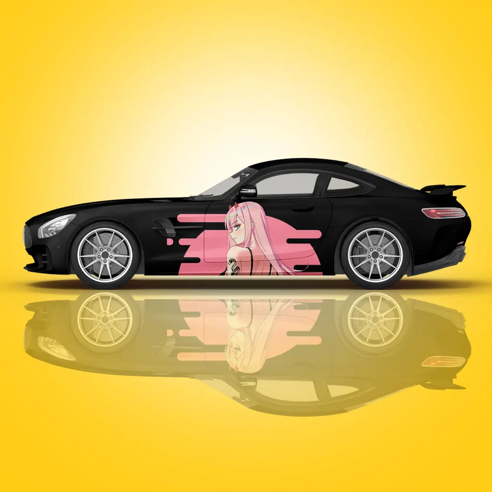 

Любимый в Фране аниме автомобиль Livery автомобиль боковая наклейка, аниме персонаж универсальная сторона японский тема Livery