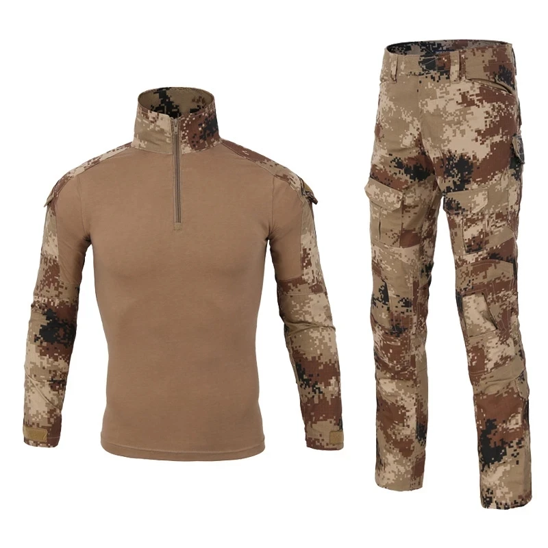 Outdoor Long-Sleeve Frog Suit Men's Professional Camouflage Working Suit Slim Comfortable Military Training Clothes
