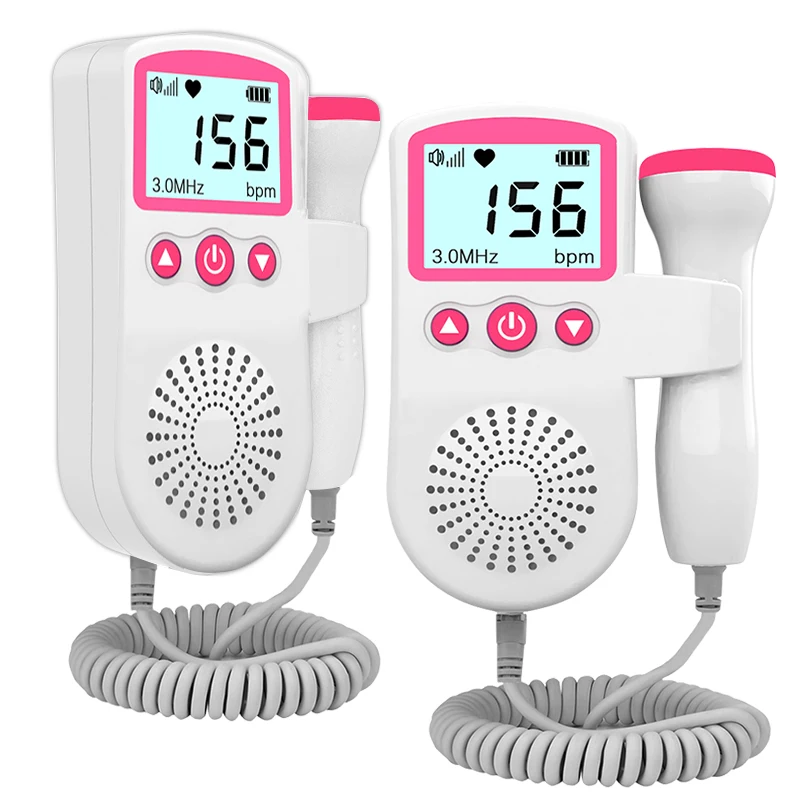 Фетальный допплер ультразвуковой монитор сердцебиения ребенка светодиодный