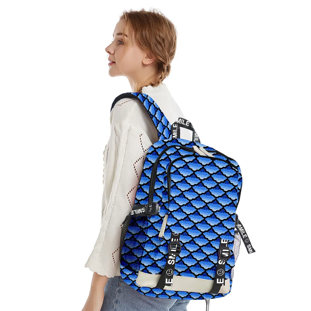 Популярные студенческие школьные ранцы в стиле хип-хоп Squama унисекс