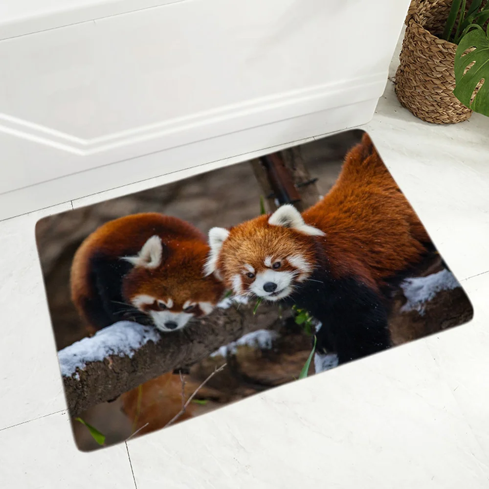 

Комнатный коврик для ванной, гостиной, искусственная замша, мягкий аниме 3D ковер, украшение, милый енот, коврик для прихожей, коврик для ванн...