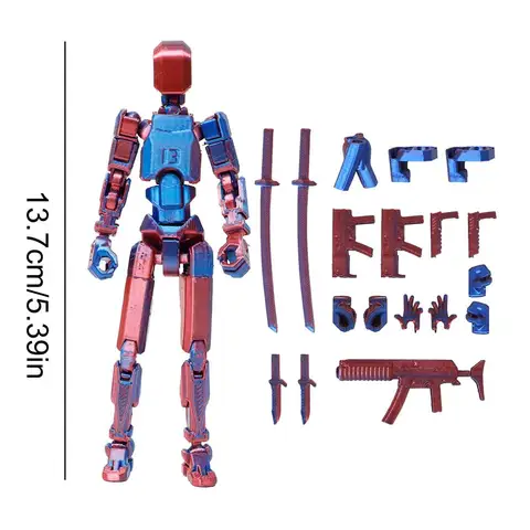 Экшн-фигурка Титан 13, экшн-фигурка T13 с 3D принтом, многошарнирная подвижная экшн-фигурка робота Lucky 13