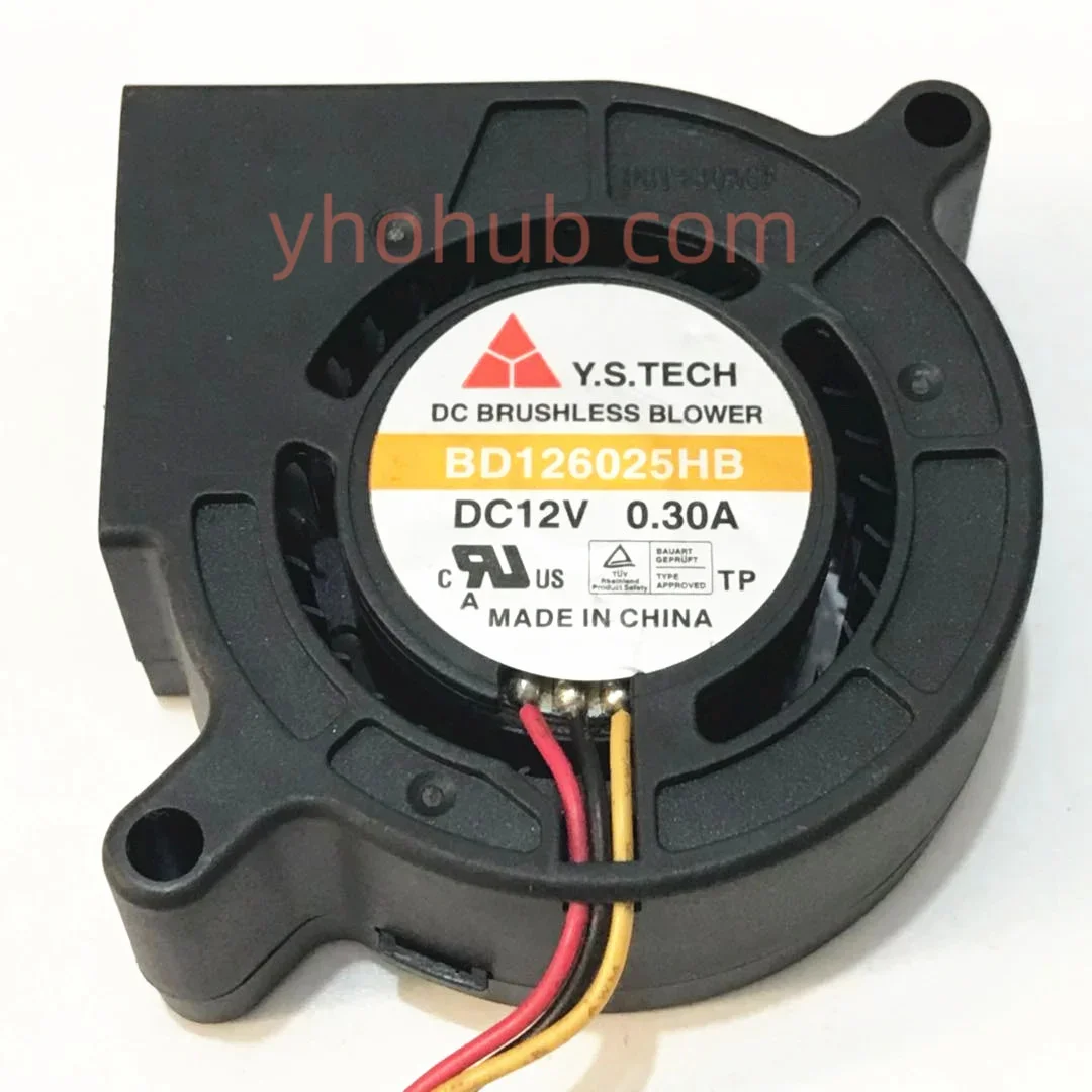 Y.S TECH BD 126025 Вентилятор охлаждения сервера HB DC 12 В 0 30 А 60x60x25 мм
