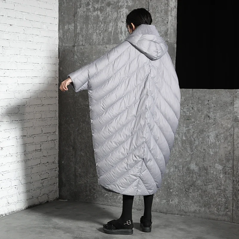 2023 супер Длинная женская зимняя пуховая куртка Женская парка утепленное пальто