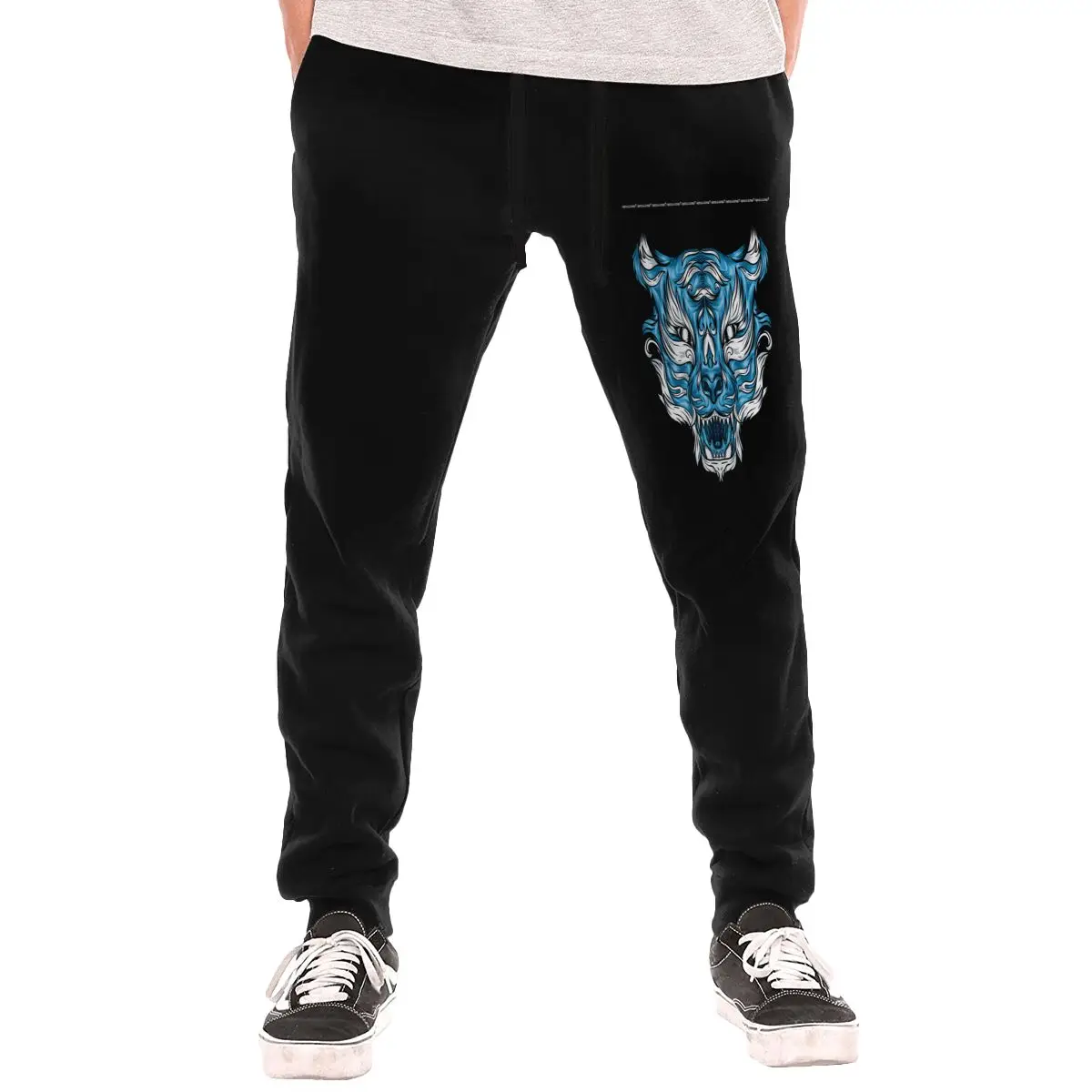 

Осенне-зимние мужские спортивные штаны с маленьким принтом, удобные и теплые, подходят для повседневной носки