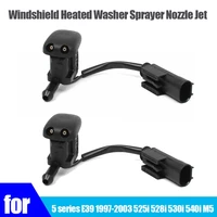 1 pair new windshield heated washer sprayer nozzle jet 61668361039 for bmw 5 series e39 1997 2003 525i 528i 530i m5