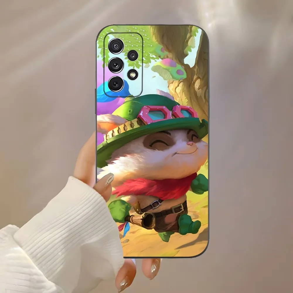 L-League of Legend T-Teemo Phone Case For Samsung Galaxy A91 A80 A73 A72 A71 A53A52 A32 A31A22 A21s A20 Black Cover
