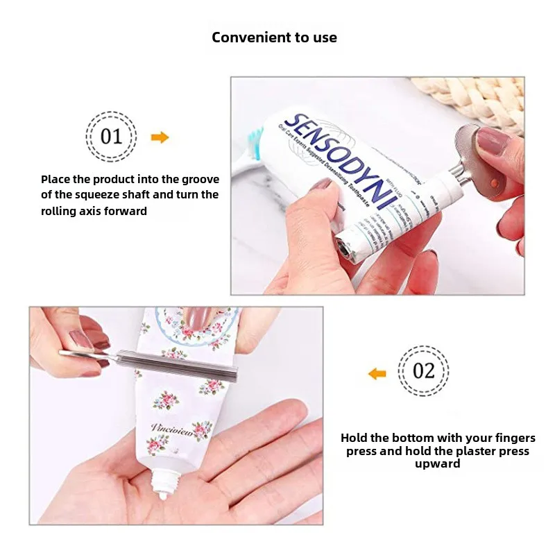 1 шт. дозатор для зубной пасты из нержавеющей стали