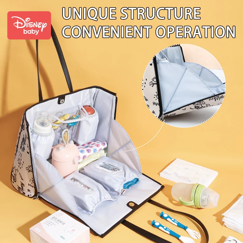 Disney Mickey's Original New Diaper Bag Handbag Luxury Brand Baby Diaper Bag Handbag Large -capacity Travel Mommy Bag