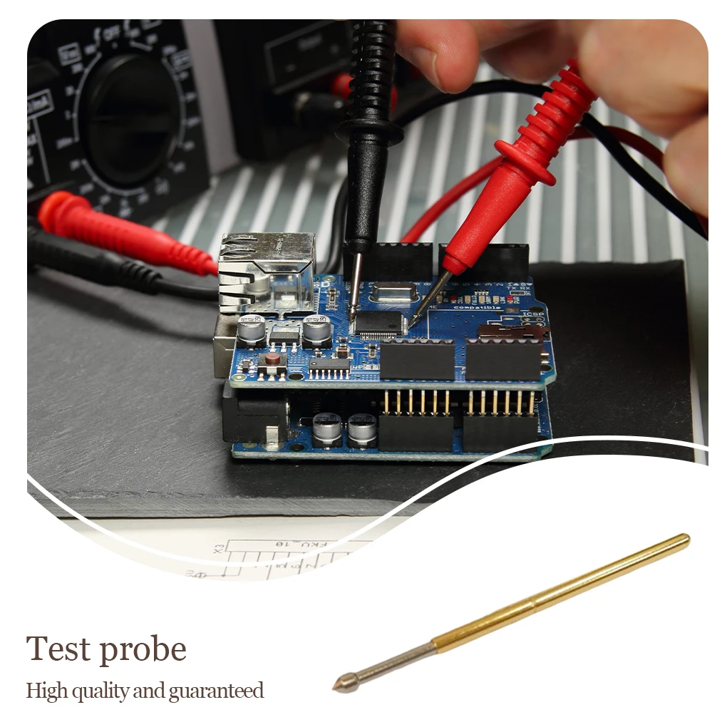 

100pcs Test Probe 1 5mm 33 3mm Cone Robust Testing Probes Pin Fine