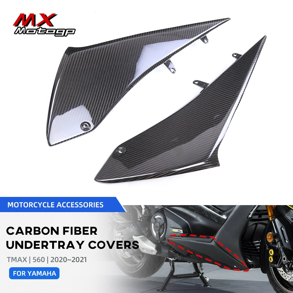 

T-MAX 530 560 Motorcycle Carbon Fiber Belly Pan Undertray Cover Cowl For YAMAHA TMAX530 TMAX560 2017-2021 Lower Fairing Kit
