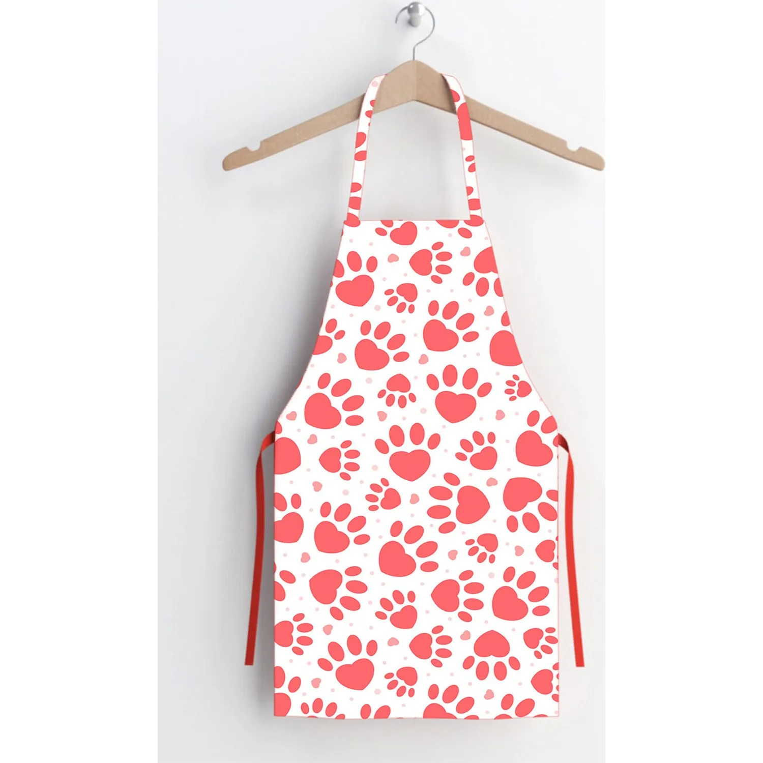 

Водонепроницаемый Кухонный Фартук из полиэстера, с рисунком лапы