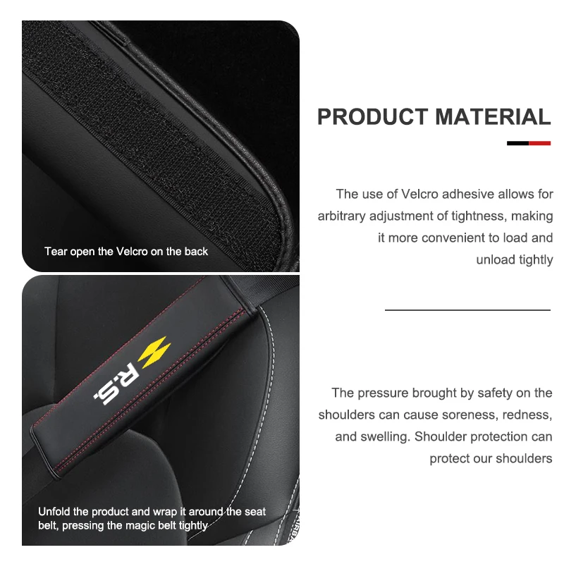 Наплечный Чехол для автомобильного ремня безопасности дышащий чехол Koleos RS Kadjar
