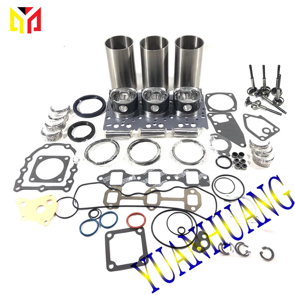 Комплект для ремонта Overhual 3TN75 клапаны прокладки двигателя Yanmar подшипники
