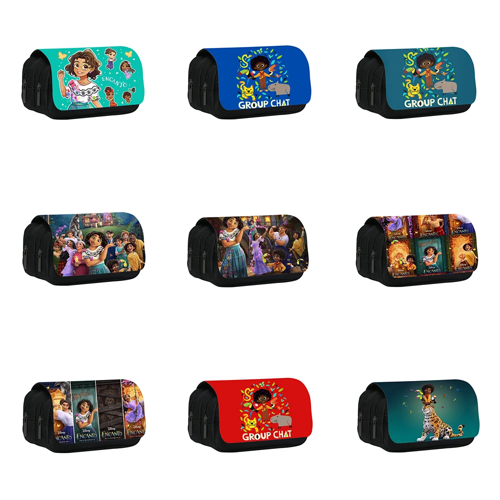 

Disney Encanto All Kinds Styles Pencil Bag Nylon pencil case children black to school supplies High Quality stationery set