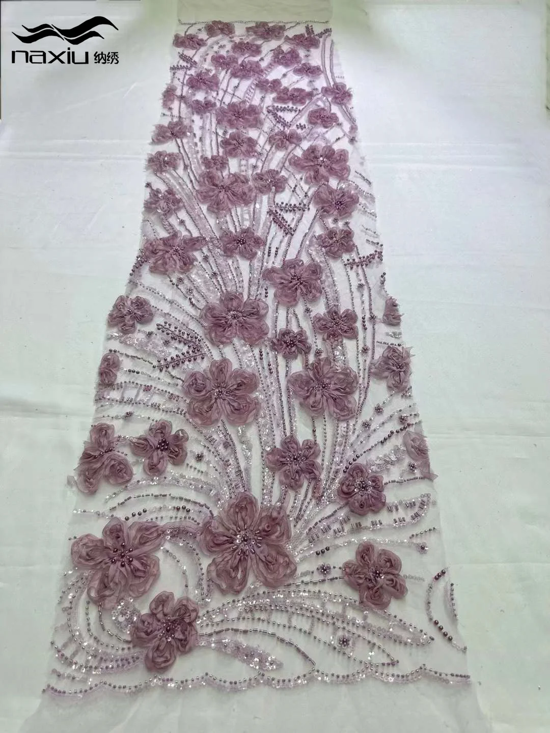 Роскошная африканская кружевная Тюлевая ткань Madison 5 ярдов 2024 французская 3D