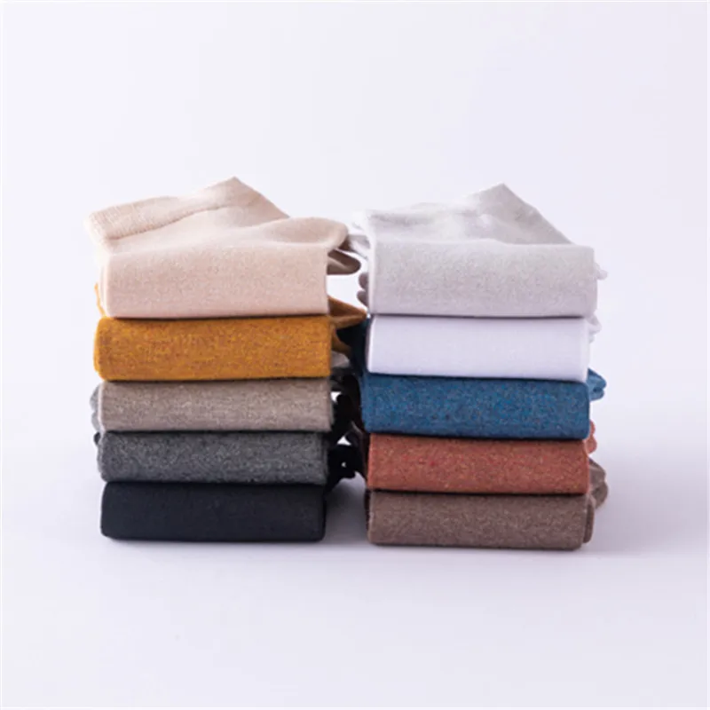 Summer Men's 100% Cotton Shallow Mouth Thin High Quality Solid Color Fashion Colorful Harajuku Retro Leisure Boat Socks 5 Pair