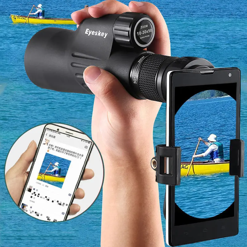 

High Magnification HD Monocular Telescope Waterproof Mini Telescope Portable Military Zoom 10X~30X Scope For Travel Hunting