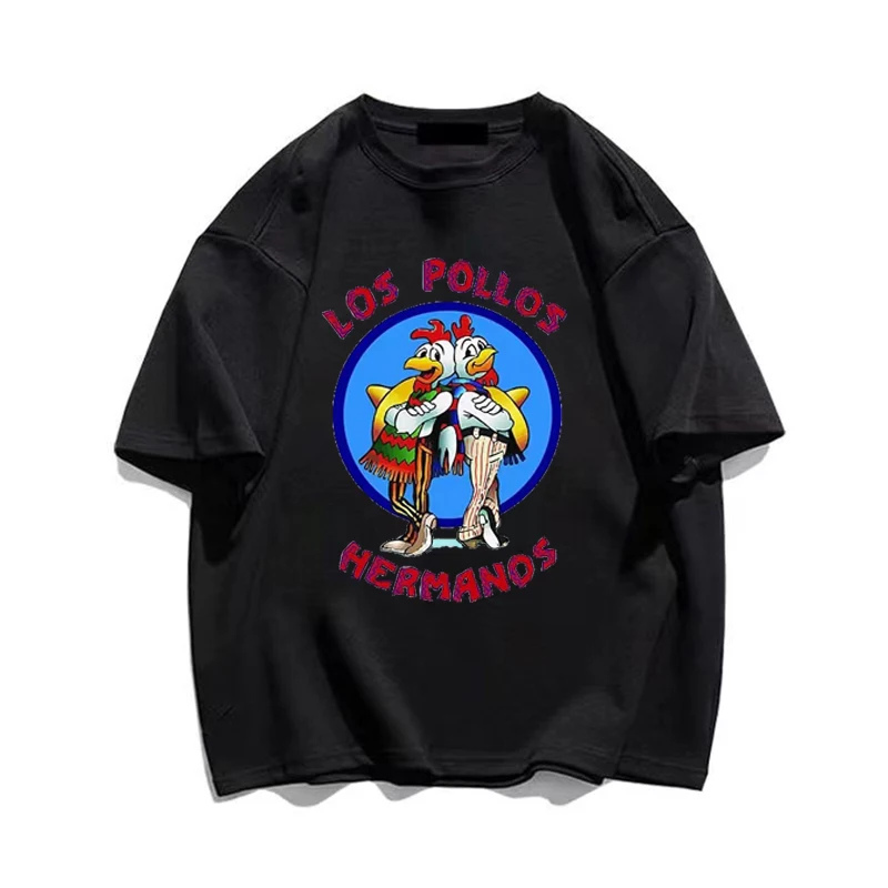 

New Men's Fashion Breaking Bad T-Shirt LOS POLLOS Hermanos T Shirt Chicken Brothers Short Sleeve Tee Hipster Hot Sale Tops