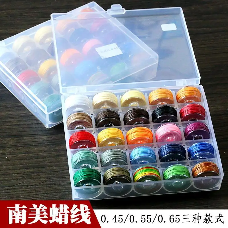 

0,45/0,55/0,65 мм Южноамериканская 25 цветов вощеная нить ручное плетение Китайский стильный брелок Вощеная Веревка резьба ремесла материал брасл...