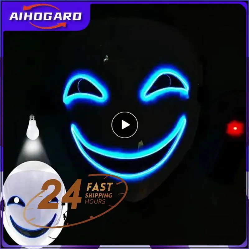 Маска клоуна улыбающегося 5 цветов удобная в носке мягкая женская