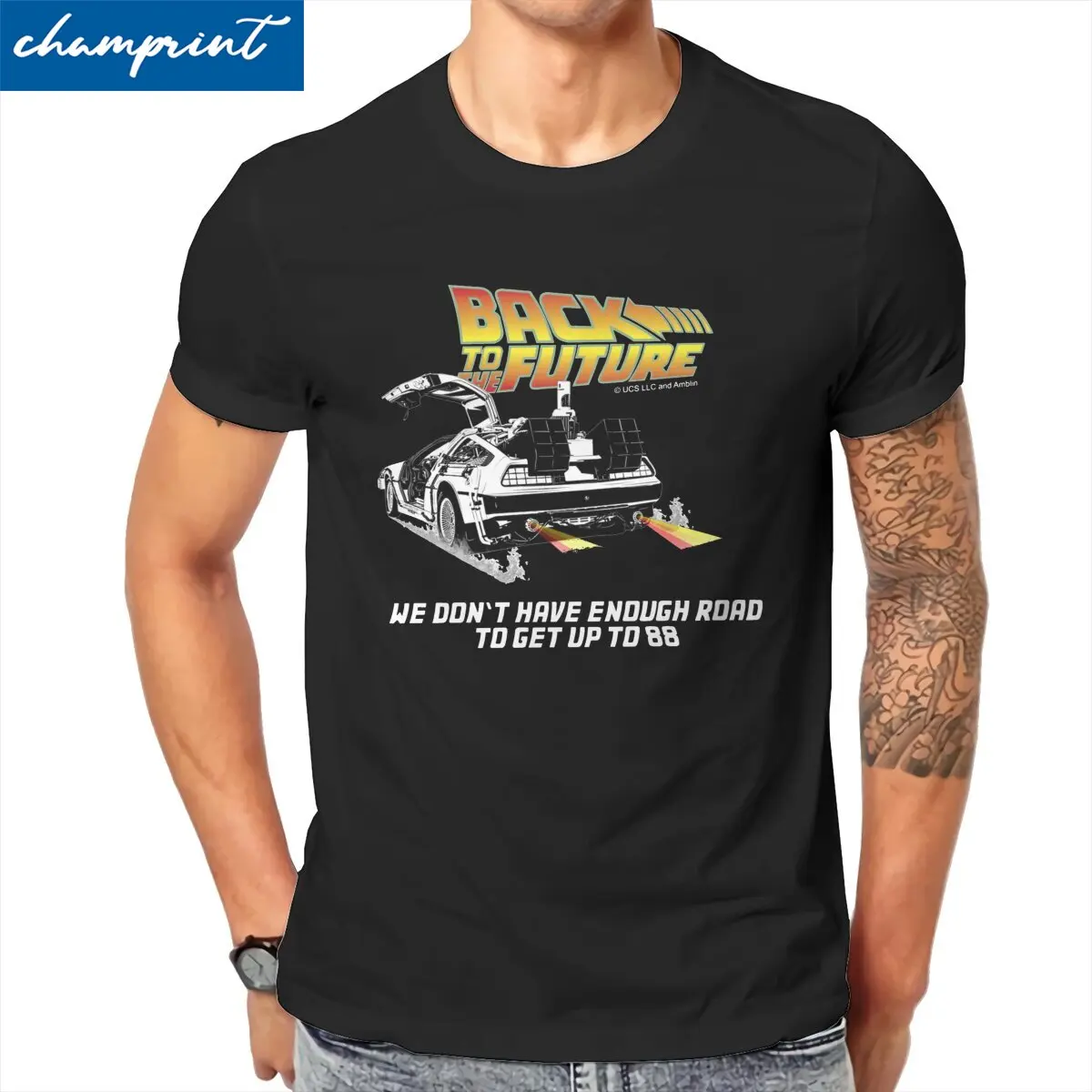 

Back to the Future T-Shirts for Men We Don't Have Enough Road to Get up to 88 Novelty Cotton T Shirt Graphic Printed Clothes