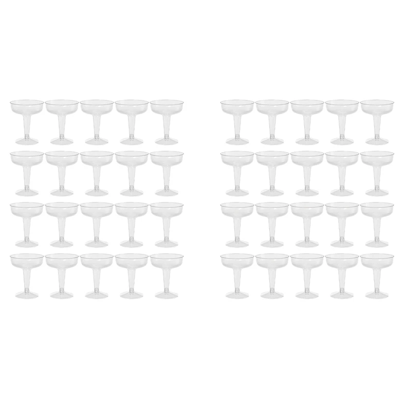 

New Plastic Champagne Flutes Disposable - 60Pcs Clear Plastic Champagne Glasses For Parties Clear Plastic Cup