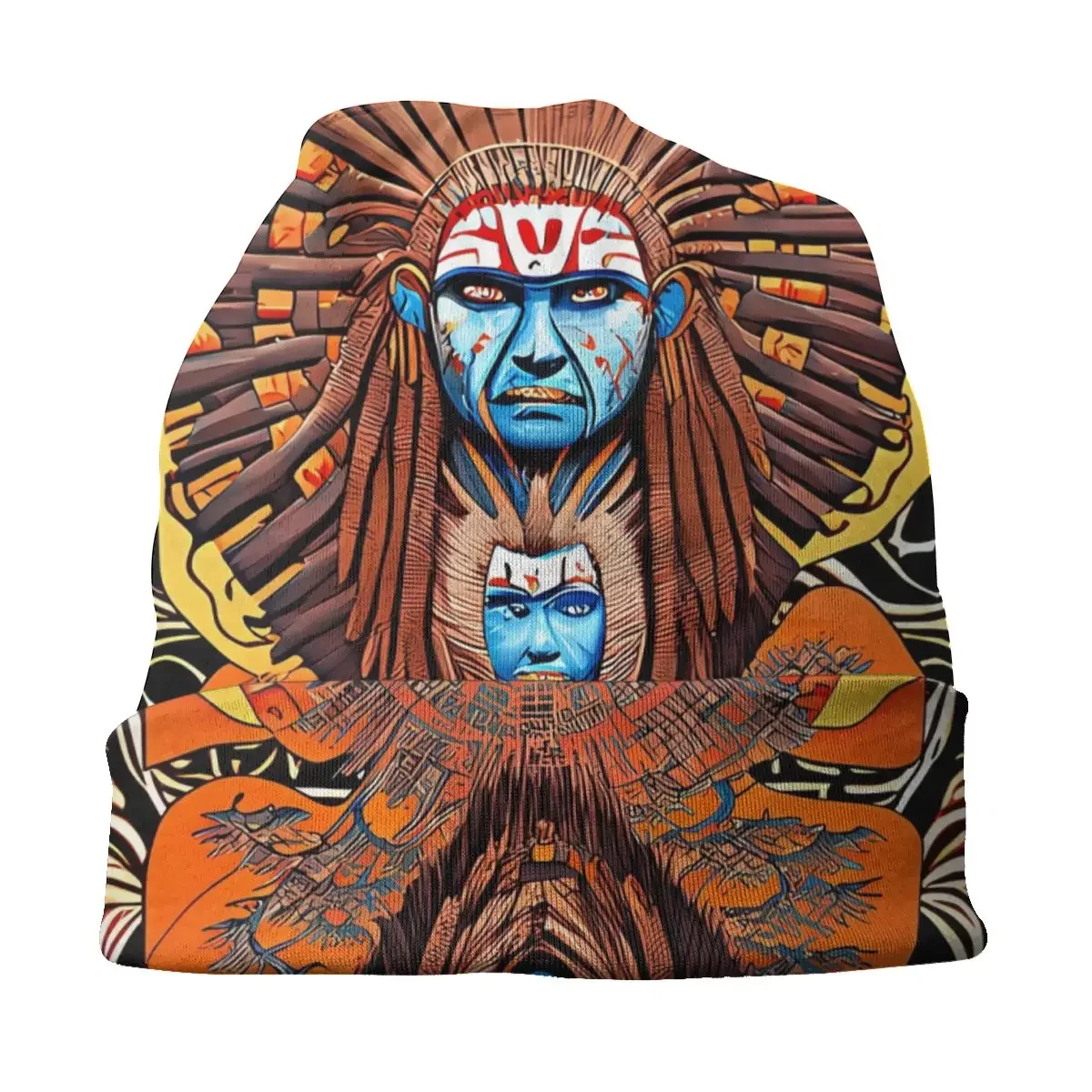 Головной убор шапки Kokopelli Hopi мужские женские тонкие шапочки облегающие шапка с