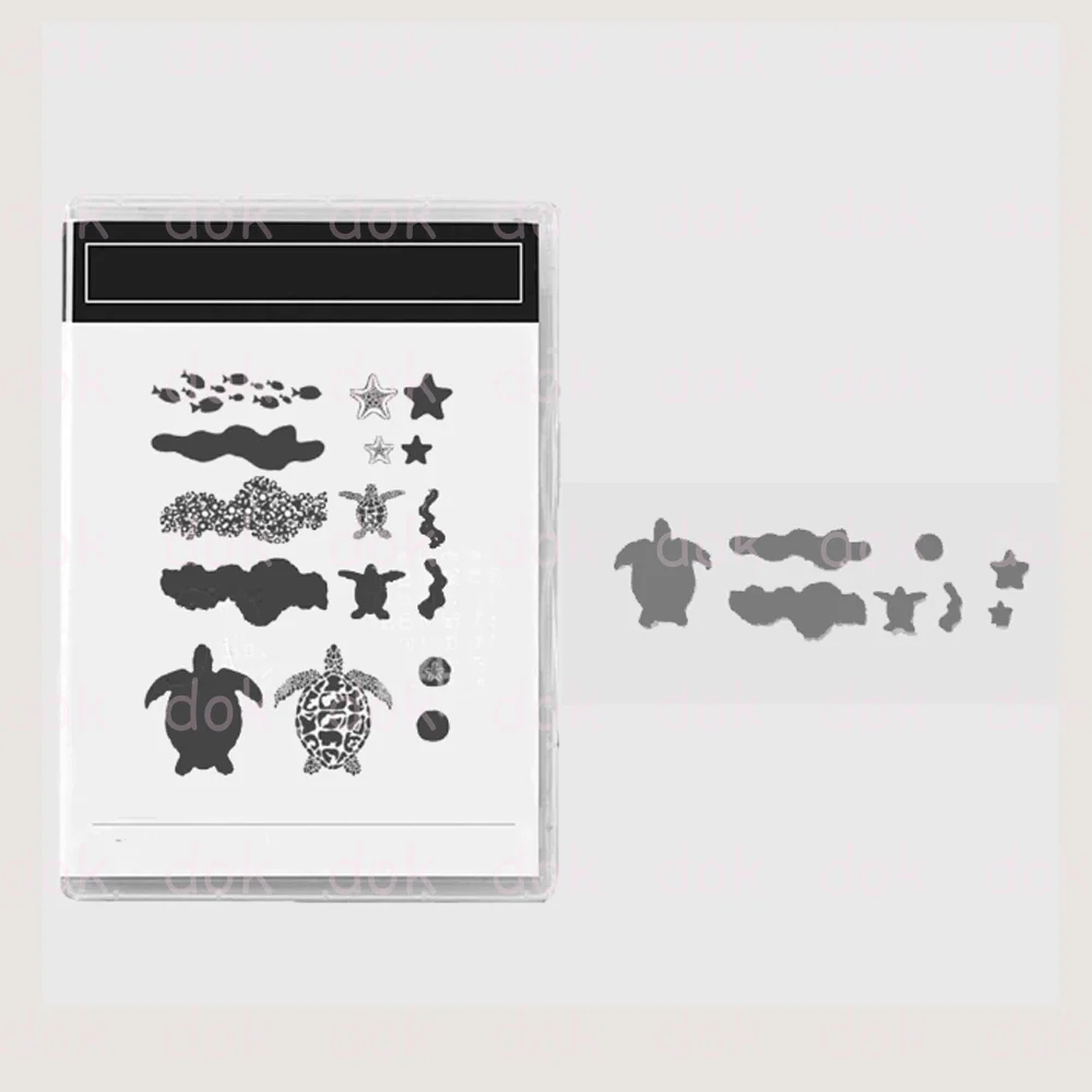 

2022 Arrival New Metal Cutting Dies And Stamps Scrapbooking DIY Decoration Craft Embossing Stencil The Lovely Turtle