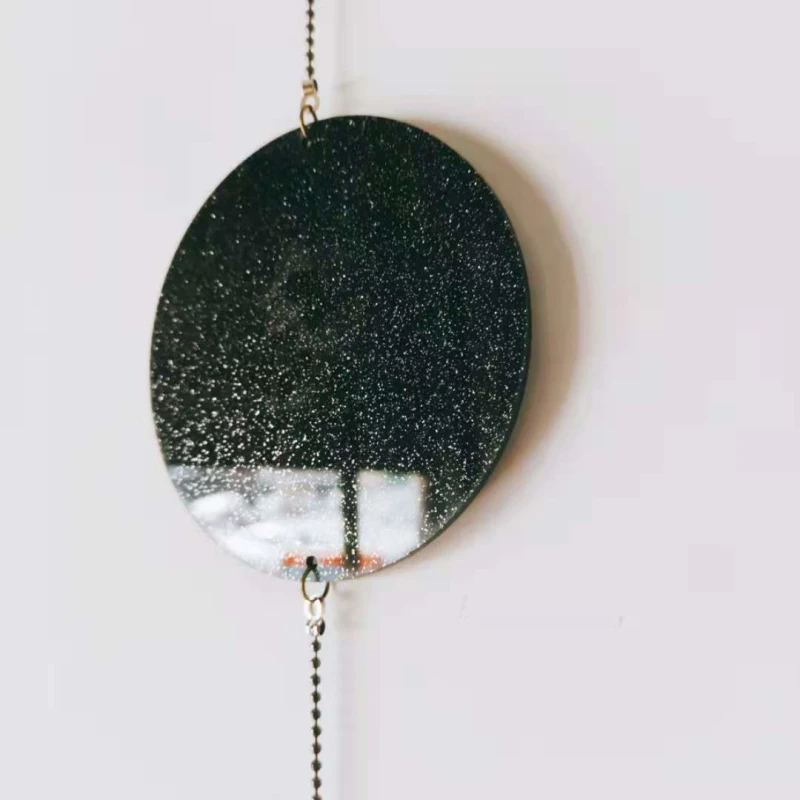 

Black Gold Moon Phase Wall Hanging Boho Home Chic Moon Garland Decor Hanging Ornaments Mirror Wall Decoration Home Decor Miroir