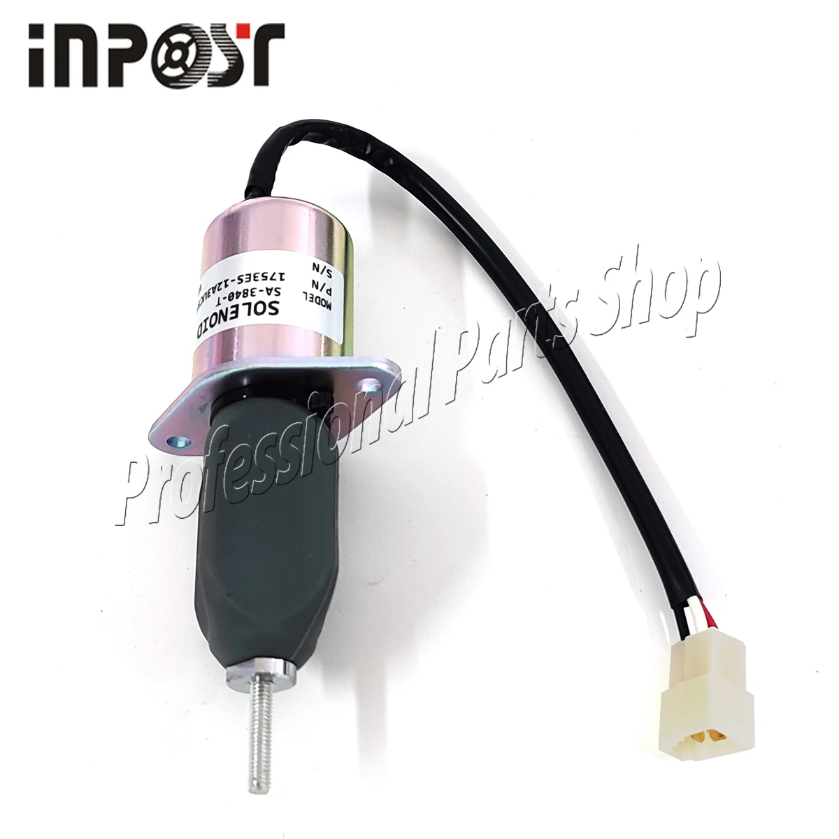 Фото Новый электромагнитный клапан остановки подачи топлива 12V SA-3840-T 119807-77800 1753ES-12A3UC5B1S1 для двигателей Yanmar 4TNE94 4TNE98 4TNC88 (1 шт.) №1