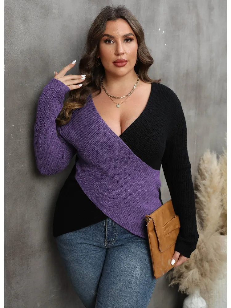 Рисунок 5 - Женский свитер с контрастной вставкой