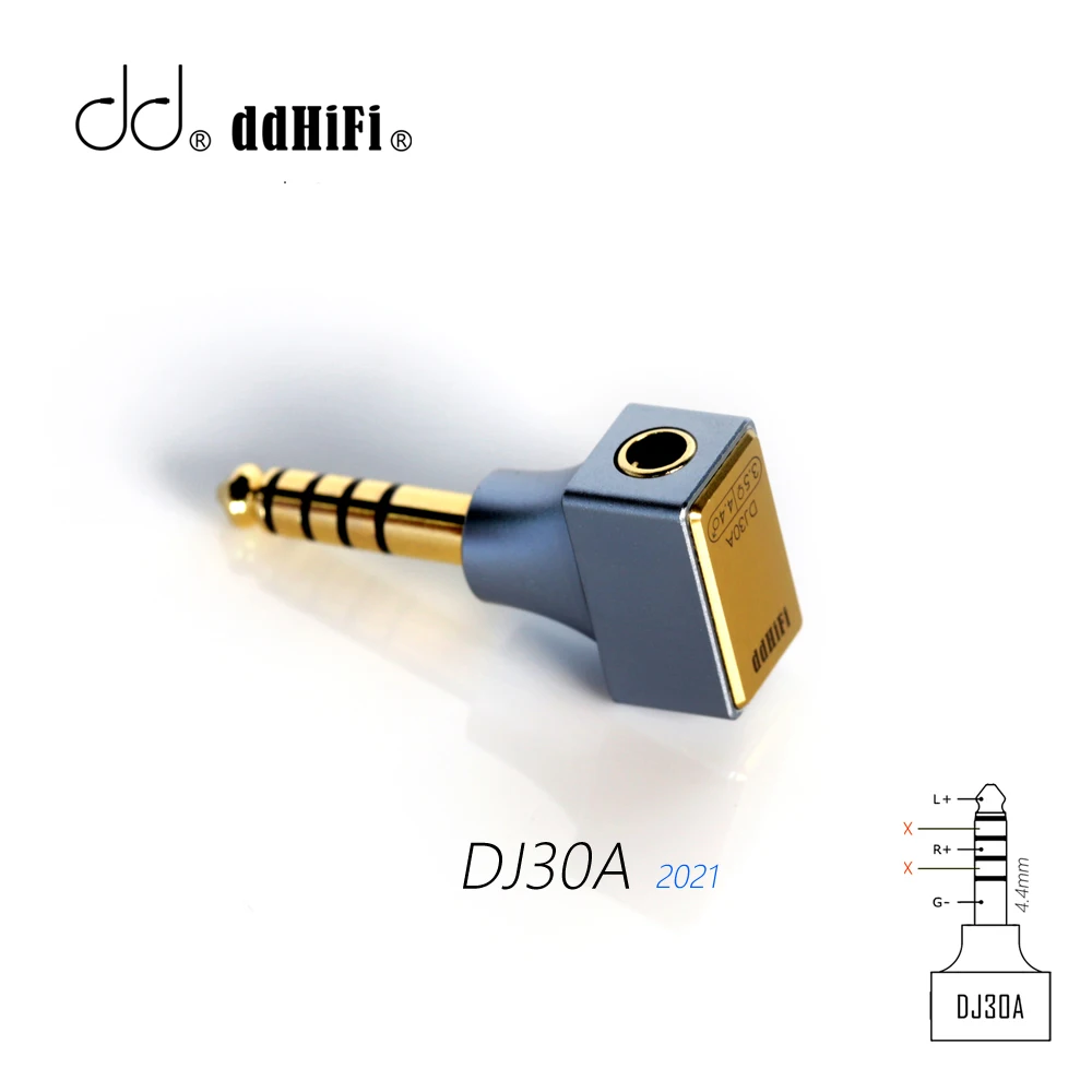 

DD ddHiFi New DJ30A 2021 Earphone Adapter Apply to 3.5mm Earphone Cable from 4.4 Output Plug for Cayin/FiiO/Hiby/Shanling