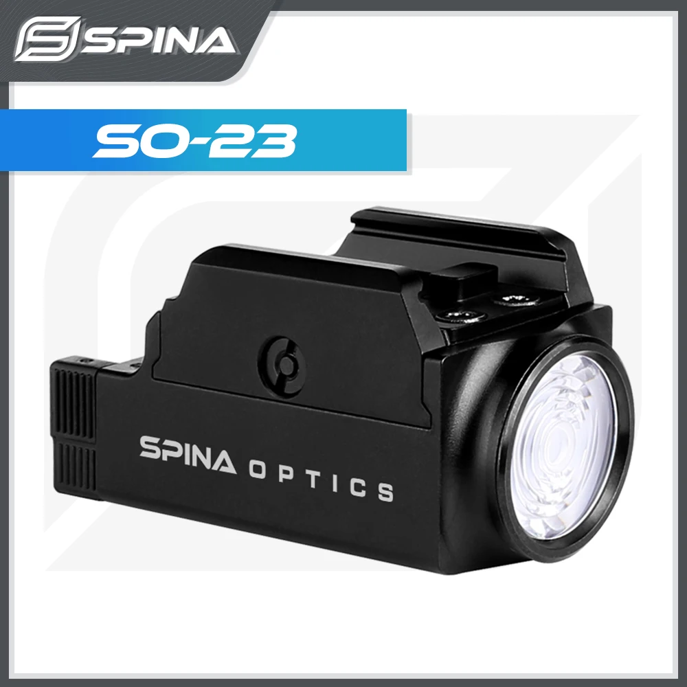 SPINA New Pistol Light 800 lumens QD Quick Detach Handgun Weapon Flashlight LED Tactical Light for 20mm Rail With USB Cable