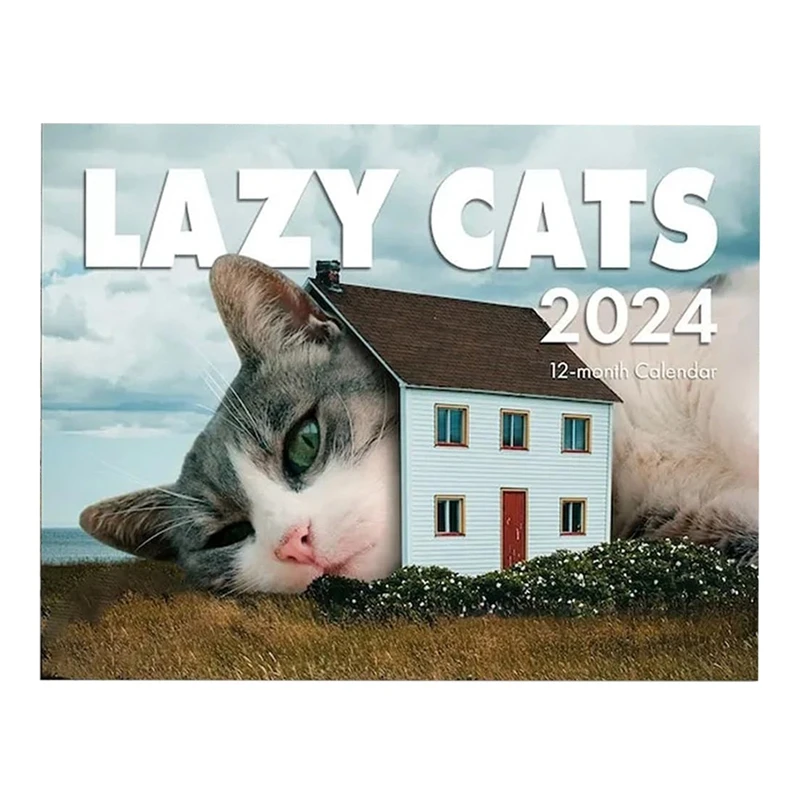 

Календарь для ленивого котенка 2024, настенный календарь для ленивого котенка 2024, забавный подарок для котенка, январь 2024 года, 11x8,5 дюймов
