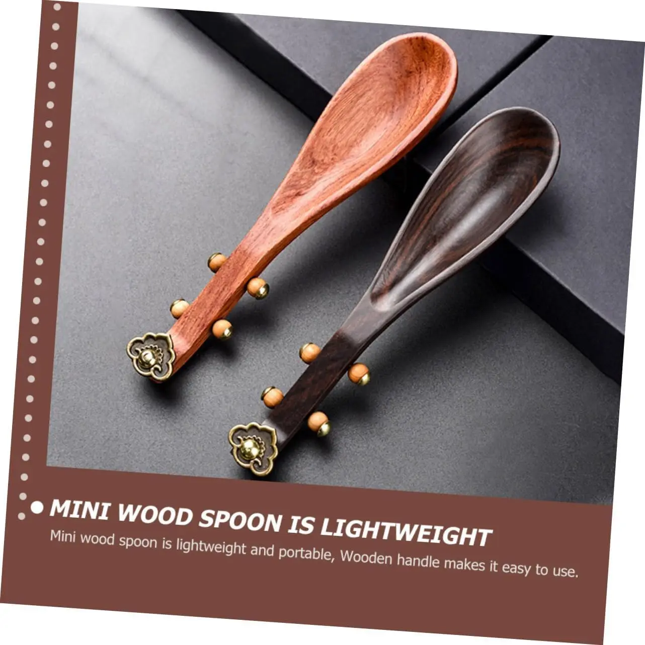 Новинка Ретро черная китайская зернистая ложка чайная KongFu лопата держатель для