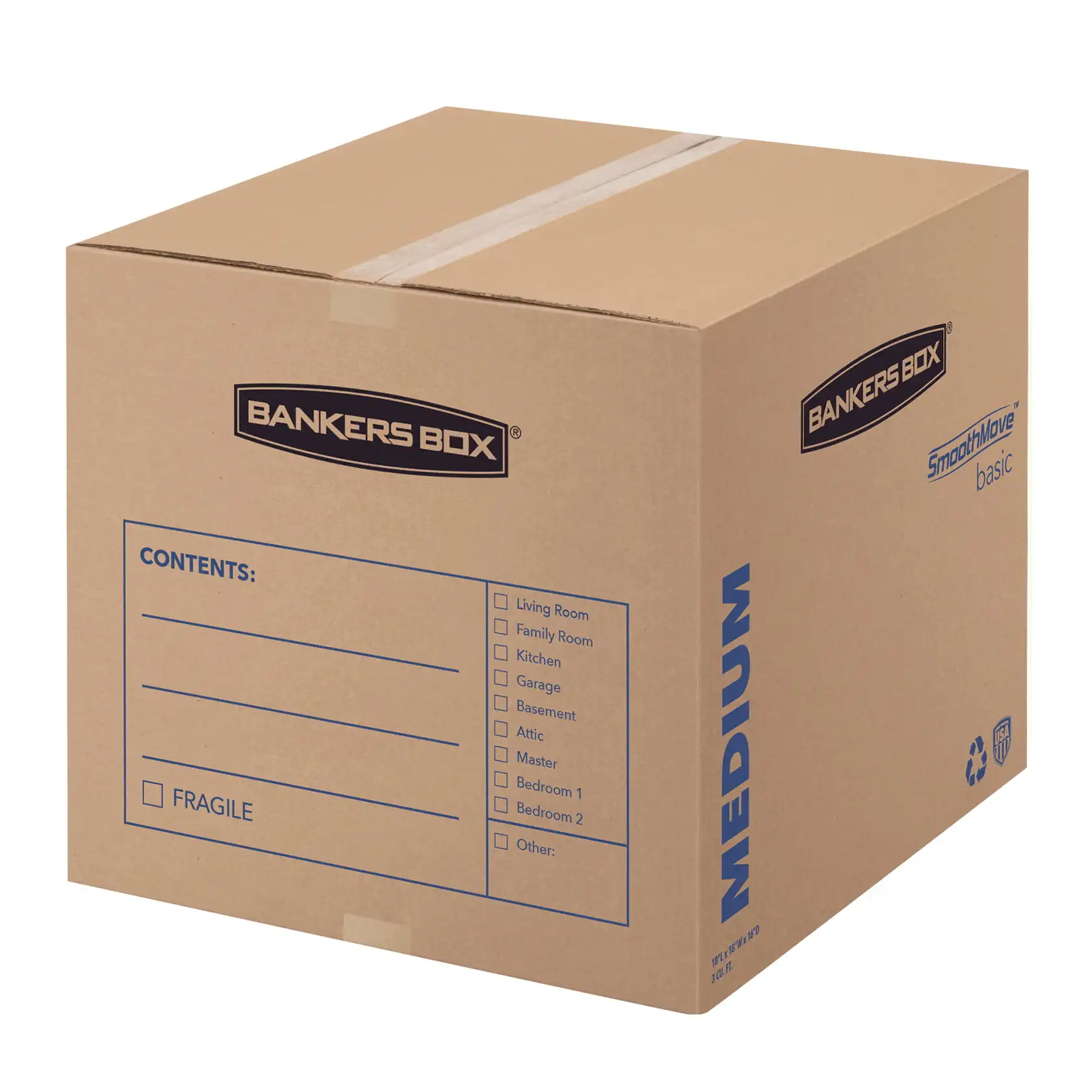 

Basic Storage and Moving Box, Brown, Medium, 10pk