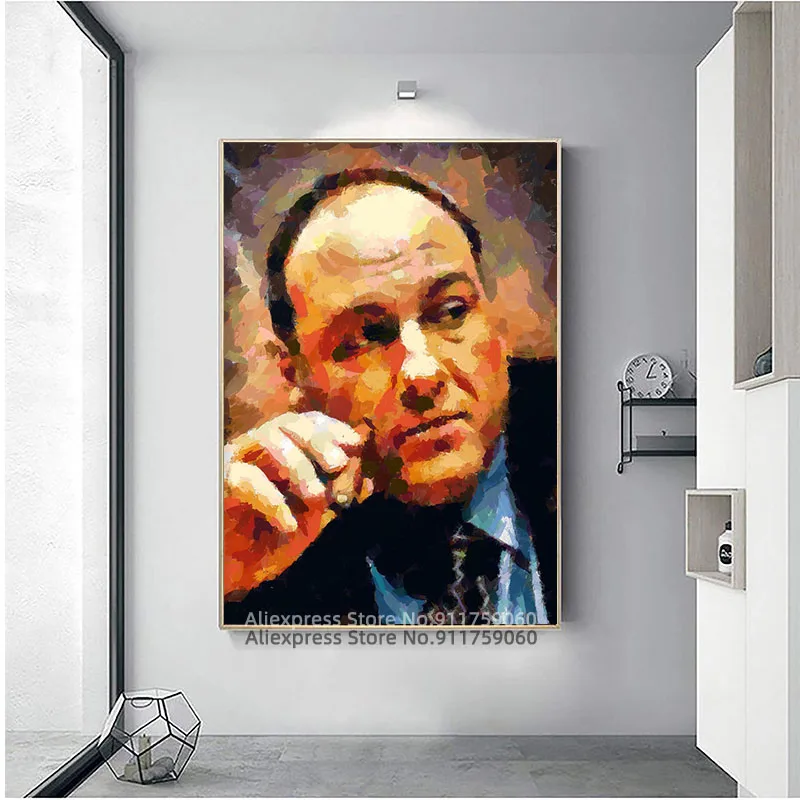 James Gandolfini портретный плакат и принты Картина на холсте настенное художественное