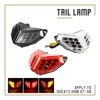 for ducati 1098 07 08 848 07 11 1199 led tail light integrated motorcycle turn signal light tail stop brake warning lamp