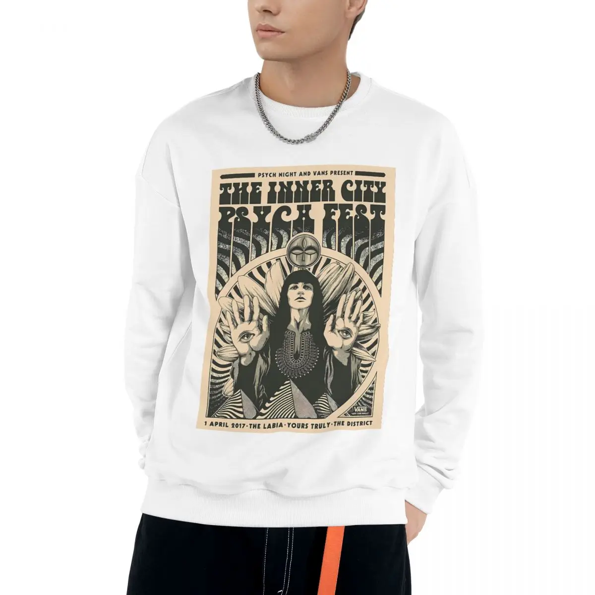 

Band Rock Sweatshirt for Women Mens Long Sleeve Cotton Crewneck Sweatshirt