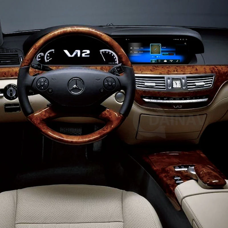 2 Din Android 10 автомобильный стерео видеоплеер для Mercedes BENZ S W221 W216 CL 2005-2013