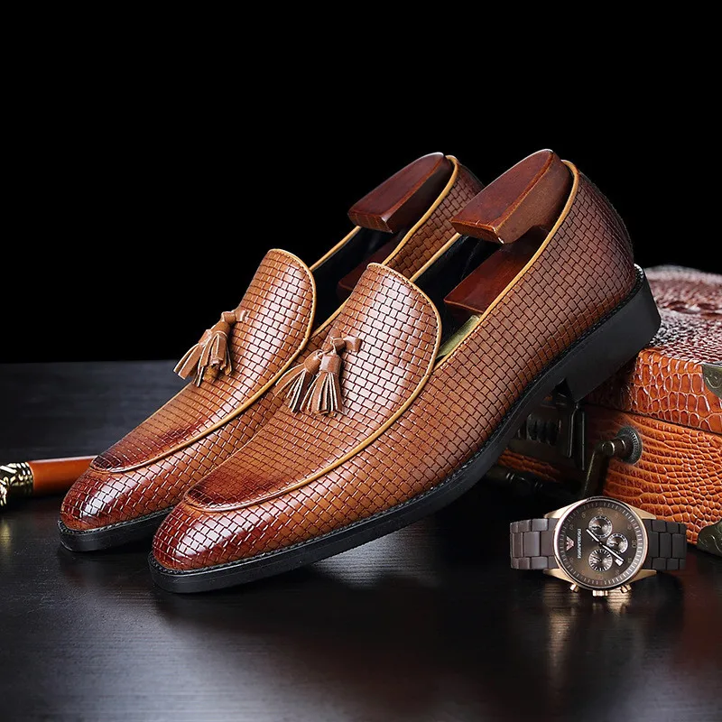 

Туфли мужские классические, кожаные свадебные туфли в британском стиле, оксфорды, плоская подошва, деловые, большие размеры 37-48