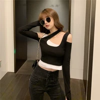 irregular off the shoulder bm tops for women in early autumn
