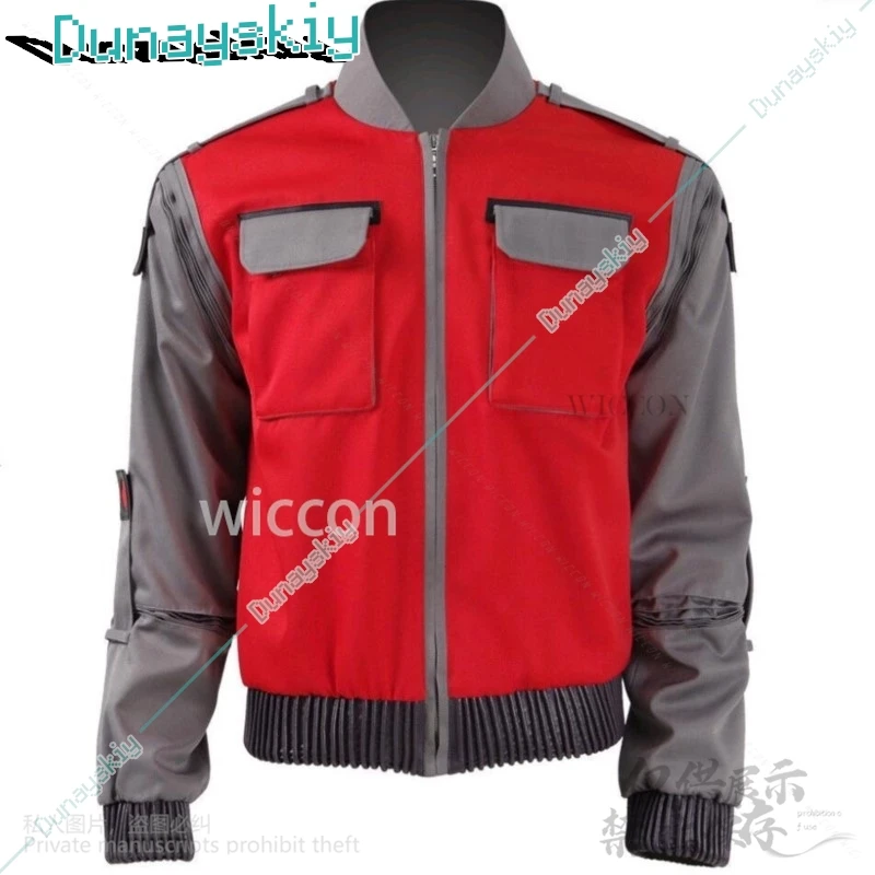 Аниме фильм Назад в футуте косплей Jr Marlene Cos Seamus Marty костюм красного оранжевого