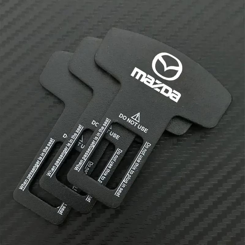 Car seat belt latch plug card silicon holder for Mazda 3 bk bl bj bn 323 Axela Atenza CX-3 CX-4 CX5 CX-7 CX-9 Auto Accessories