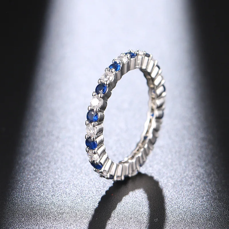 

Ladies Korean Style Small Circle Aaa Zircon Ring Fashion Style Simple Ins Party Birthday Popular Ring