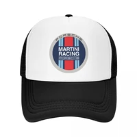 personalized martini racing baseball cap trucker hats for men women breathable sports car racing sports snapback caps summer hat