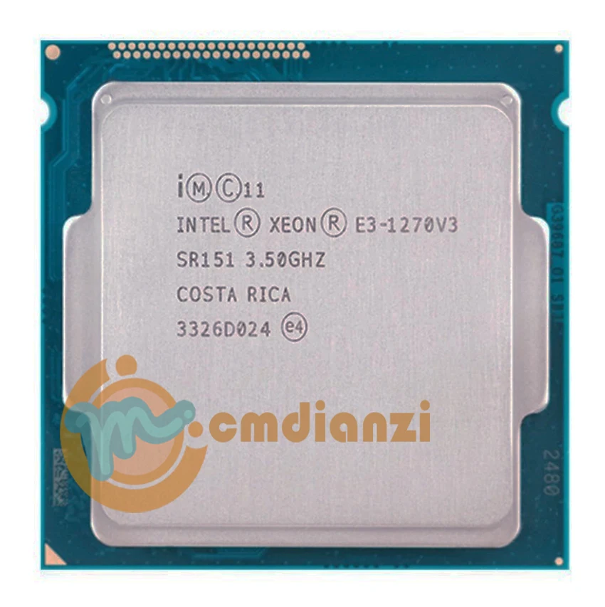 

Процессор Intel Xeon Φ v3 E3 1270 v3 E3 1270v3 3,5 ГГц четырехъядерный восьмипоточный ЦПУ L2 = 1M L3 = 8M 80W LGA 1150 Intel Xeon E3-