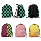 Аниме рюкзак для косплея аниме Убийца демонов школьная сумка Kimetsu No Yaiba Kamado Tanjirou Nezuko Stuednts дорожная сумка сумки для ноутбука